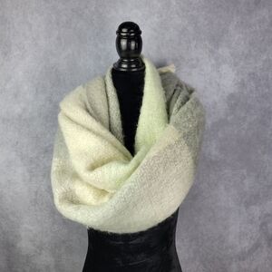 Free People Homecoming plaid blanket scarf One size 70"×18"